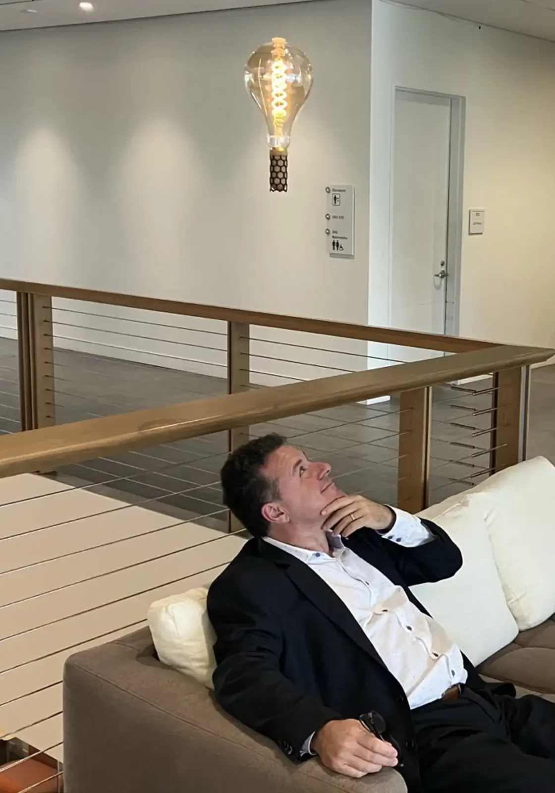 The Next Big Idea DexMat Co-Founder & Chief Science Advisor, Matteo Pasquali, PhD, sits on Richard Smalley's couch, reflecting on how far Smalley's idea of kilometer-long wet-spun fibers has come.