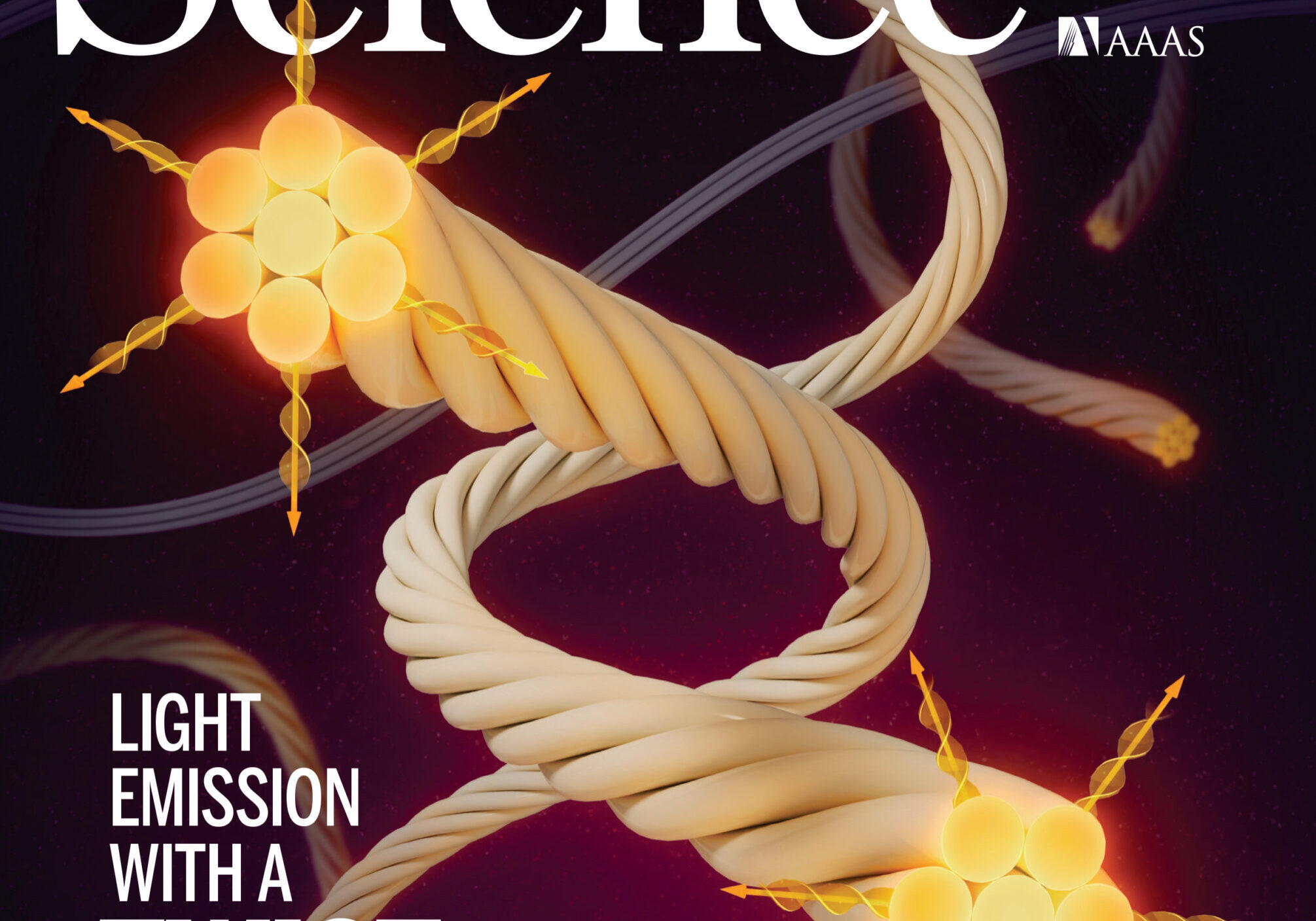 Galvorn fibers on the cover of Science